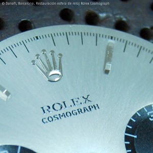 Detalle de la marca Rolex Cosmograph