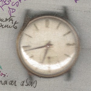 Reloj Kardex antes de su restauración